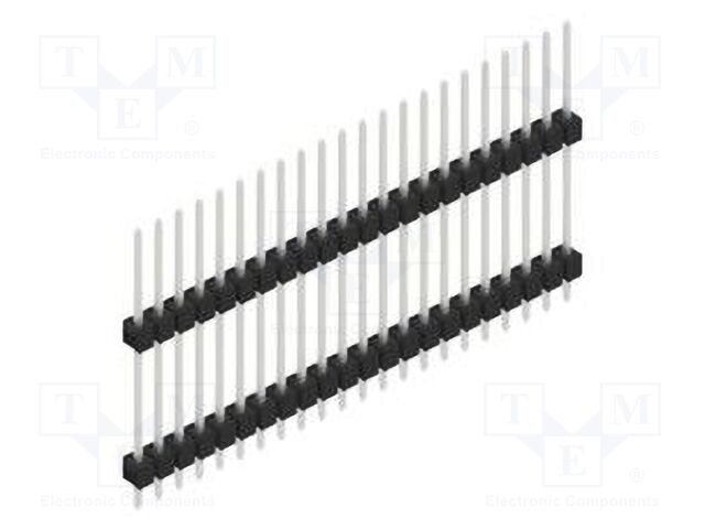 Connector: pin strips; pin header; male; PIN: 22; 2.54mm; THT; 1x22