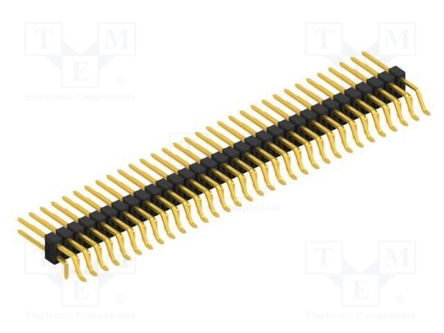 Connector: pin strips; pin header; male; PIN: 64; 2.54mm; SMT,THT