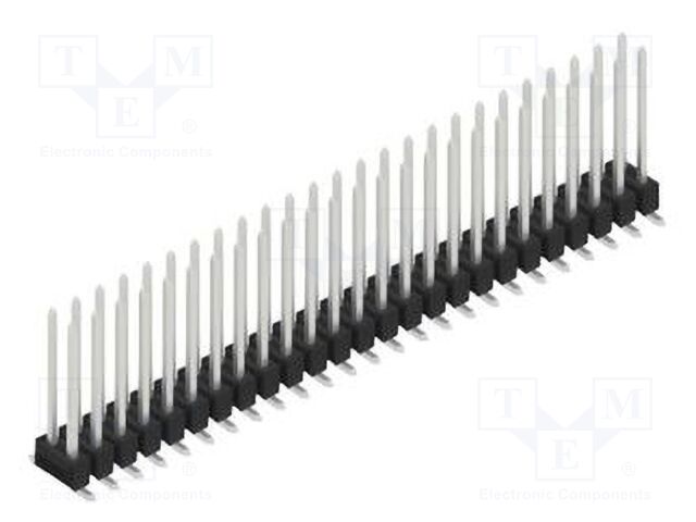 Connector: pin strips; pin header; male; PIN: 50; 2.54mm; SMT; 2x25