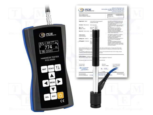 Meter: hardness; OLED; 170÷960HLD; USB; Measurement memory: 600