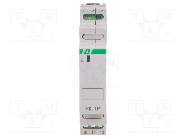 Relay: electromagnetic; Uswitch: max.250VAC; Ioper.max: 16A; IP20
