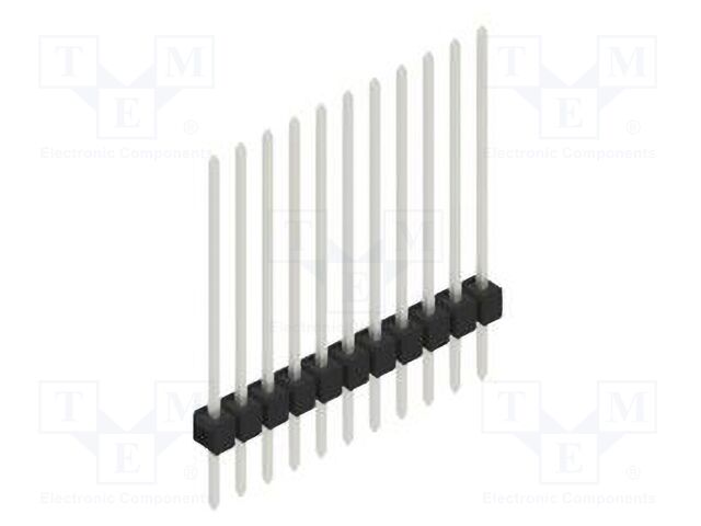 Connector: pin strips; pin header; male; PIN: 11; 2.54mm; THT; 1x11