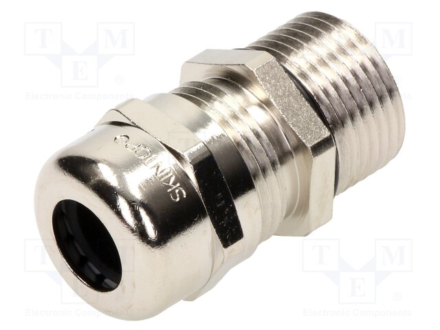 Cable gland; with long thread; PG21; IP68; Mat: brass