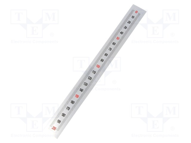Ruler; figures vertically arranged,self-adhesive; W: 11mm