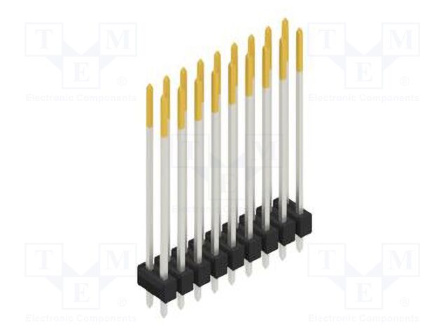 Connector: pin strips; pin header; male; PIN: 18; 2.54mm; THT; 2x9