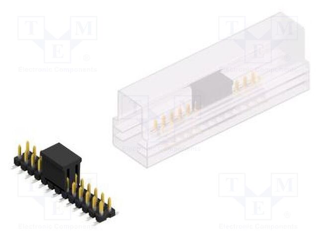 Connector: pin strips; pin header; male; PIN: 26; 2.54mm; SMT; 2x13