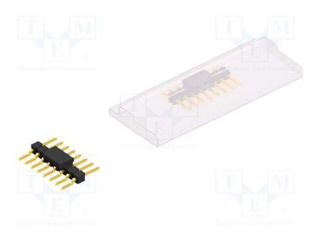 Connector: pin strips; pin header; male; PIN: 8; 2.54mm; SMT; 1x8