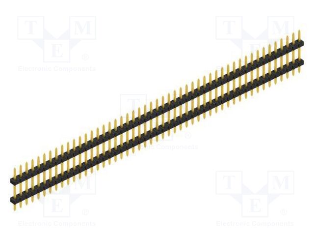 Connector: pin strips; pin header; male; PIN: 49; 2mm; THT; 1x49