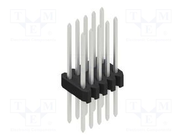Connector: pin strips; pin header; male; PIN: 10; 1.27mm; THT; 2x5