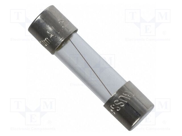 Fuse: fuse; time-lag; 50mA; 250VAC; cylindrical,glass; 5x20mm; S506