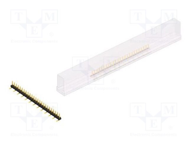 Connector: pin strips; pin header; male; PIN: 25; 2mm; SMT; 1x25