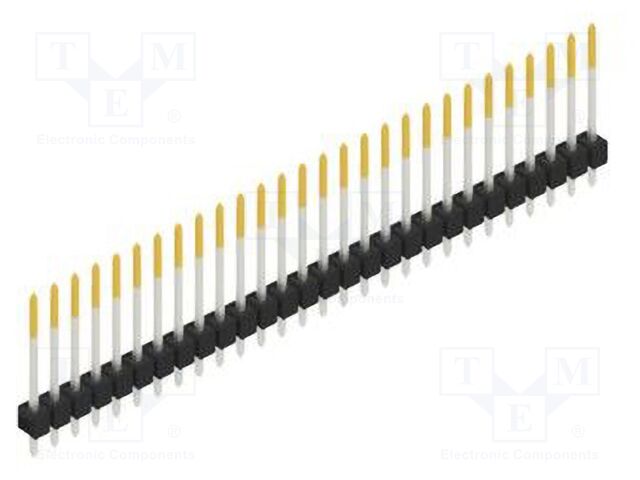Connector: pin strips; pin header; male; PIN: 28; 2.54mm; THT; 1x28