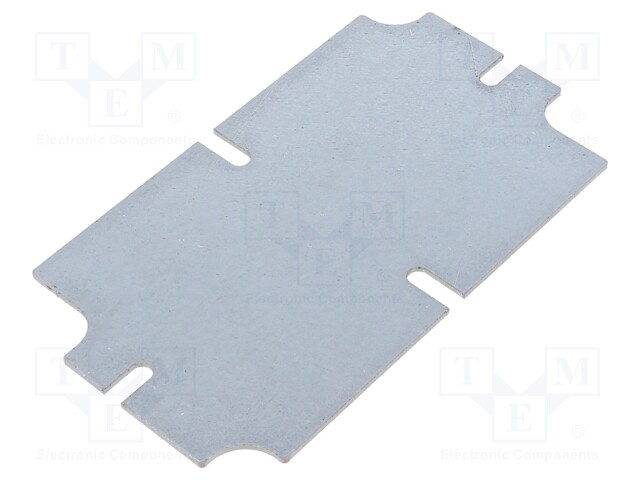 Mounting plate; steel; W: 64.1mm; L: 114.1mm; Thk: 1.5mm; Series: ZP