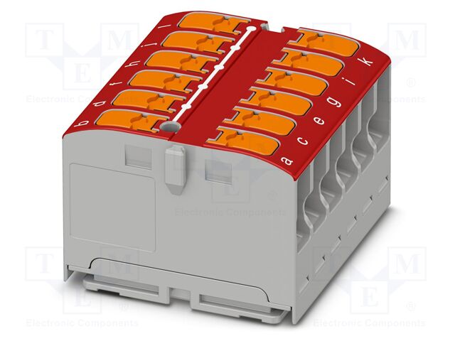 Splice terminal: rail; 24A; 450V; push-in; PA; L: 21.7mm; 0.14÷4mm2