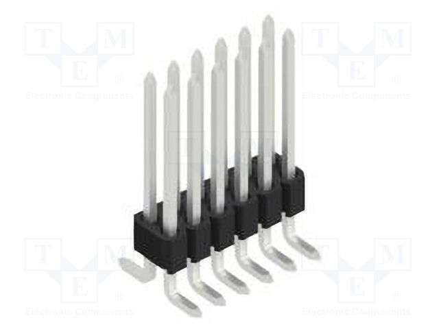 Connector: pin strips; pin header; male; PIN: 12; 1.27mm; SMT; 2x6