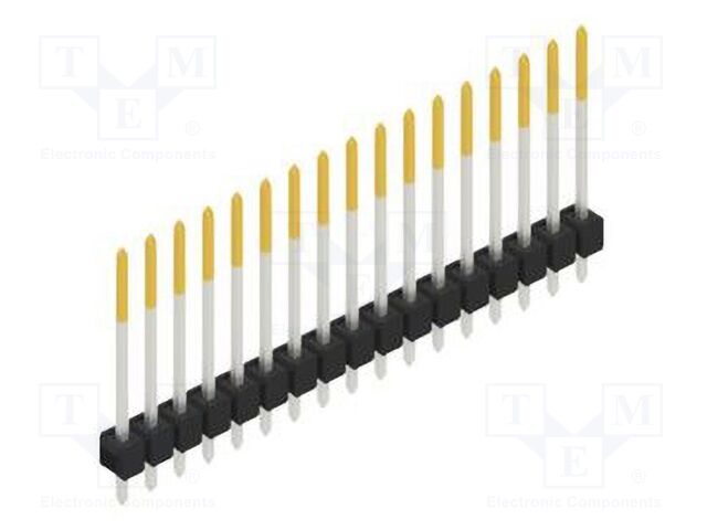 Connector: pin strips; pin header; male; PIN: 17; 2.54mm; THT; 1x17