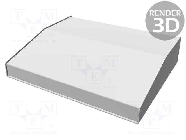 Enclosure: desktop; 1456; X: 356mm; Y: 287mm; Z: 76mm; aluminium; blue