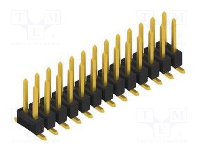 Connector: pin strips; pin header; male; PIN: 26; 2.54mm; SMT; 2x13
