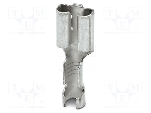 Non-insulated; Body: silver; Tip: flat