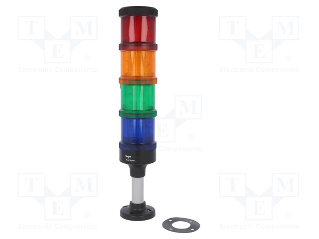 Signaller: signalling column; LED; red/orange/green/blue; IP66