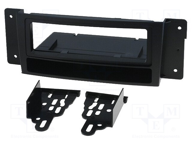Radio mounting frame; Chrysler; 1 DIN; black