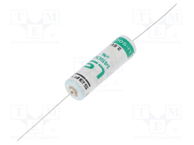 Battery: lithium; 3.6V; AA; axial; Ø14.5x50mm; 2600mAh