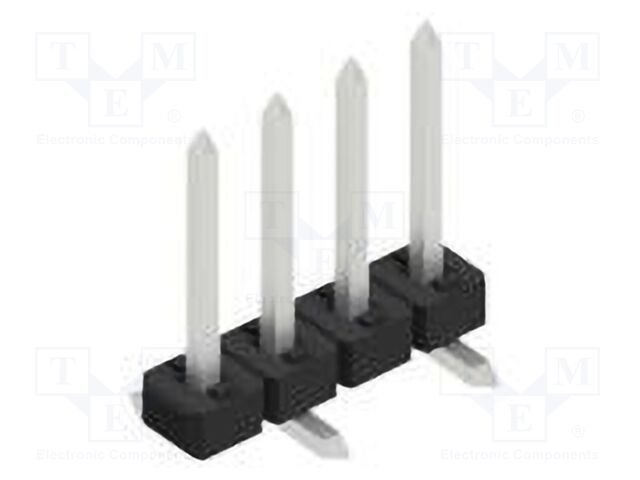 Connector: pin strips; pin header; male; PIN: 4; 2mm; SMT; 1x4; 100V