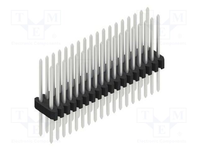 Connector: pin strips; pin header; male; PIN: 36; 1.27mm; THT; 2x18