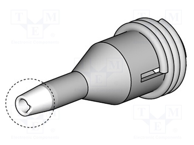 Nozzle: desoldering; 1x1.4mm; Features: for cleaning pads
