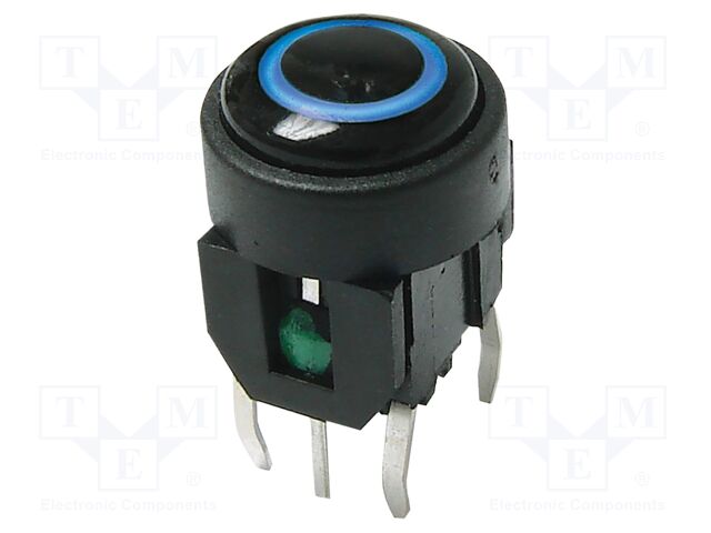 Microswitch TACT; SPST-NO; Pos: 2; 0.05A/12VDC; THT; LED; blue; 1.8N