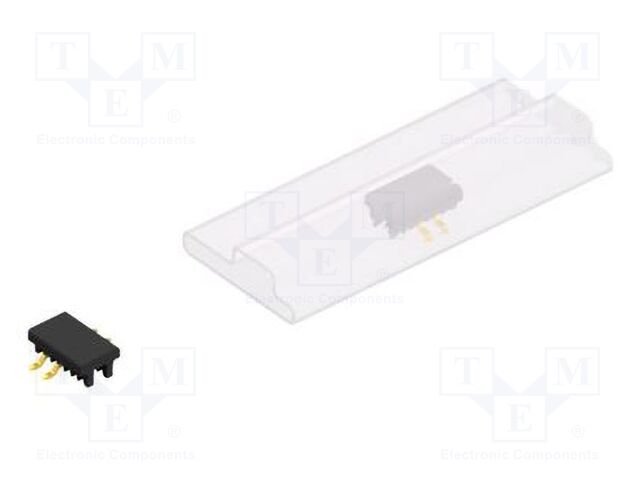 Connector: pin strips; pin header; male; PIN: 2; 2mm; SMT; 1x2; 100V