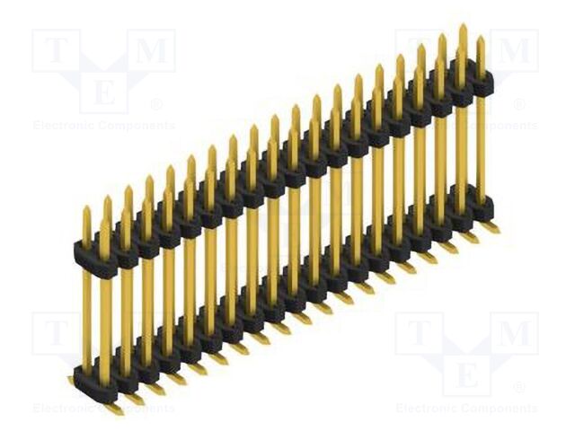 Connector: pin strips; pin header; male; PIN: 38; 2mm; SMT; 2x19