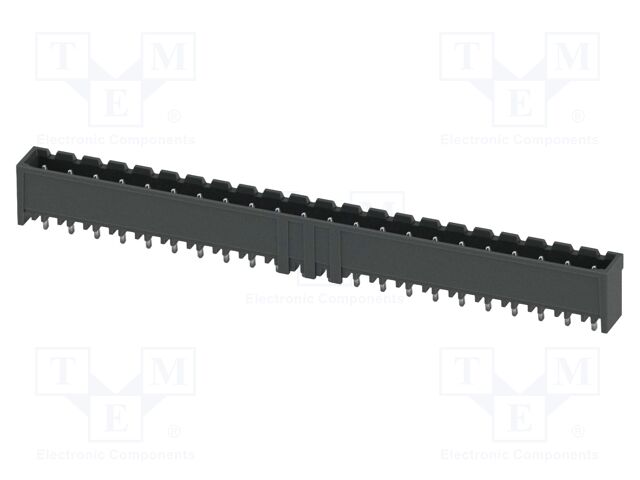 PCB headers, nominal cross section: 2.5 mm2, color: black, n
