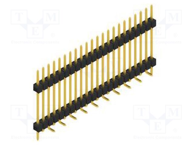 Connector: pin strips; pin header; male; PIN: 22; 2.54mm; SMT; 1x22
