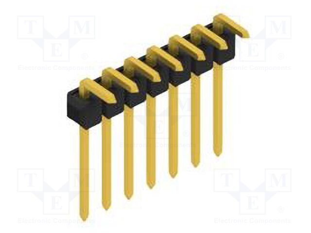 Connector: pin strips; pin header; male; PIN: 7; 2.54mm; THT; 1x7