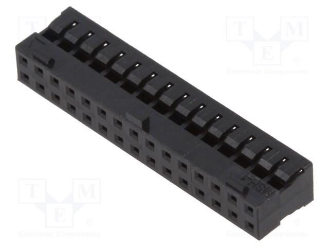 2mm MGrid WtB Rec Crp Hsg PBT Blk 30Ckt