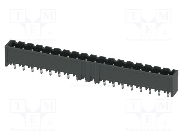PCB headers, nominal cross section: 2.5 mm2, color: black, n
