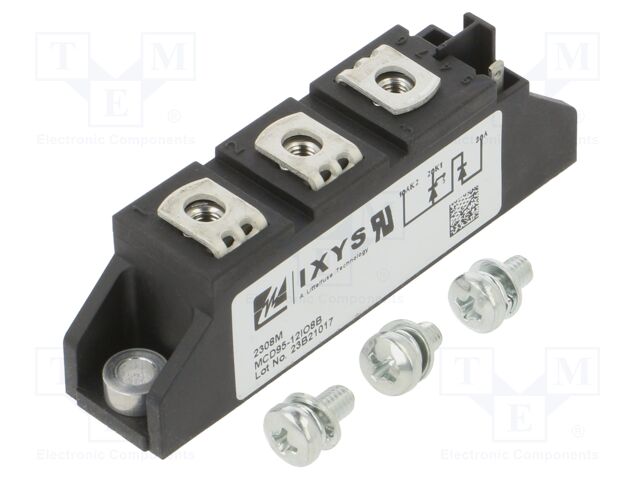 Module; double series; 1.2kV; 116A; TO240AA; Ufmax: 1.28V; screw