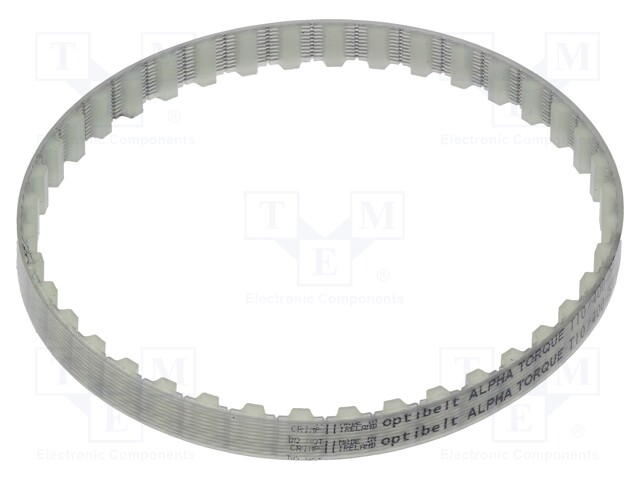 Timing belt; T10; W: 10mm; H: 4.5mm; Lw: 400mm; Tooth height: 2.5mm