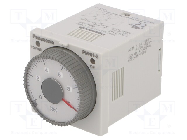 Timer; 0,1s÷500h; DPDT; 250VAC/5A; 24VAC; 24VDC; socket,on panel