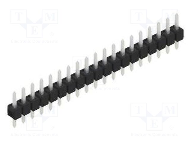 Connector: pin strips; pin header; male; PIN: 19; 2.54mm; THT; 1x19