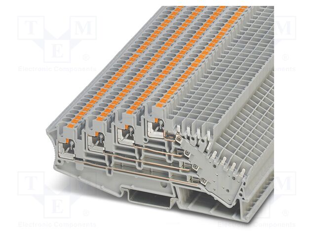 Splice terminal: rail; 10A; 250V; PA; 0.14÷4mm2; terminals: 12