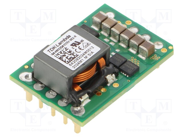 Converter: DC/DC; 250W; Uin: 9÷53V; 3.3/15VDC; Iout: 20A; 15g