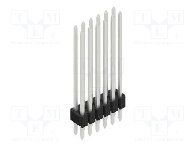 Connector: pin strips; pin header; male; PIN: 12; 1.27mm; THT; 2x6