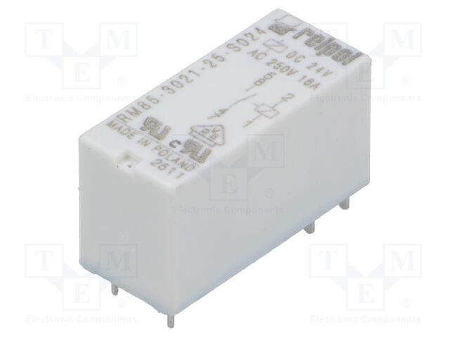 Relay: electromagnetic; SPST-NO; Ucoil: 24VDC; Icontacts max: 16A