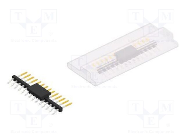 Connector: pin strips; pin header; male; PIN: 14; 2mm; SMT; 1x14