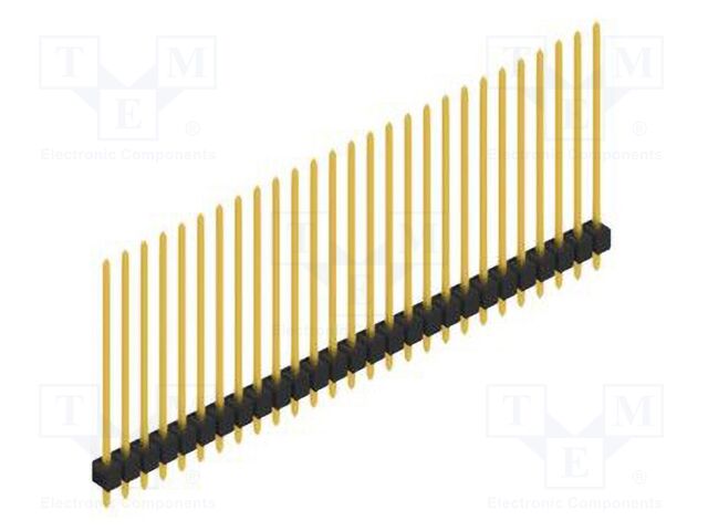 Connector: pin strips; pin header; male; PIN: 27; 2.54mm; THT; 1x27