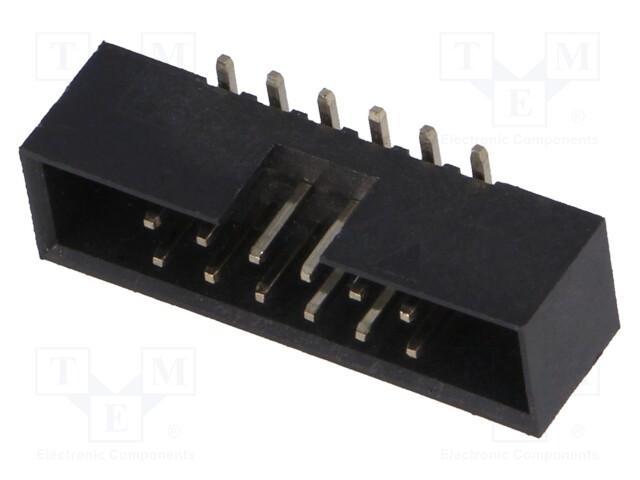 Socket; IDC; male; PIN: 12; vertical; SMT; gold flash; 2mm