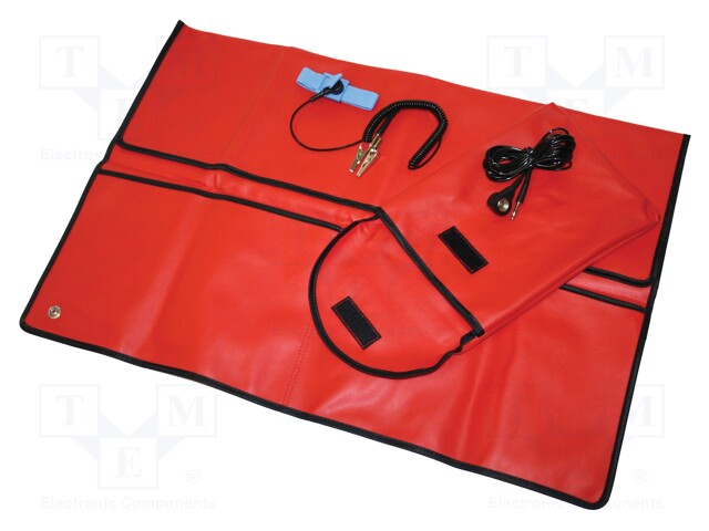 Portable service kit; ESD; L: 590mm; W: 590mm; D: 0.6mm; Mat: vinyl