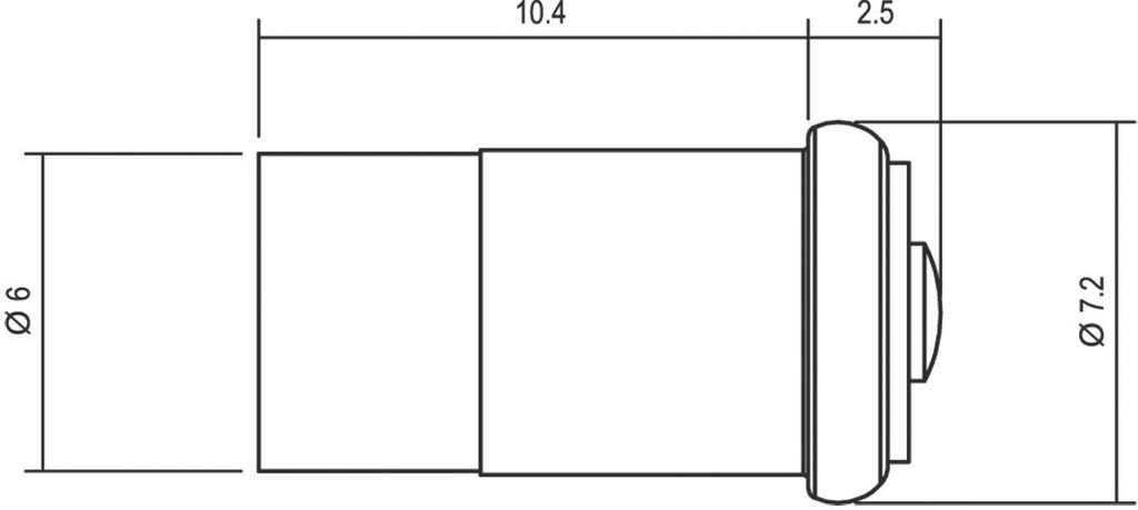 LED lamp; blue; SX6s; 28VDC; 28VAC; -30÷85°C; Bulb: T3 1/4